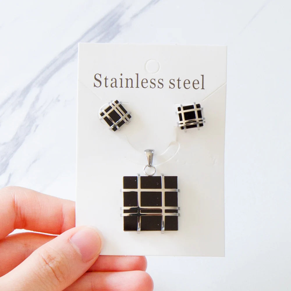 LUXUKISSKIDS Trendy Jewellery Sets Stainless Steel