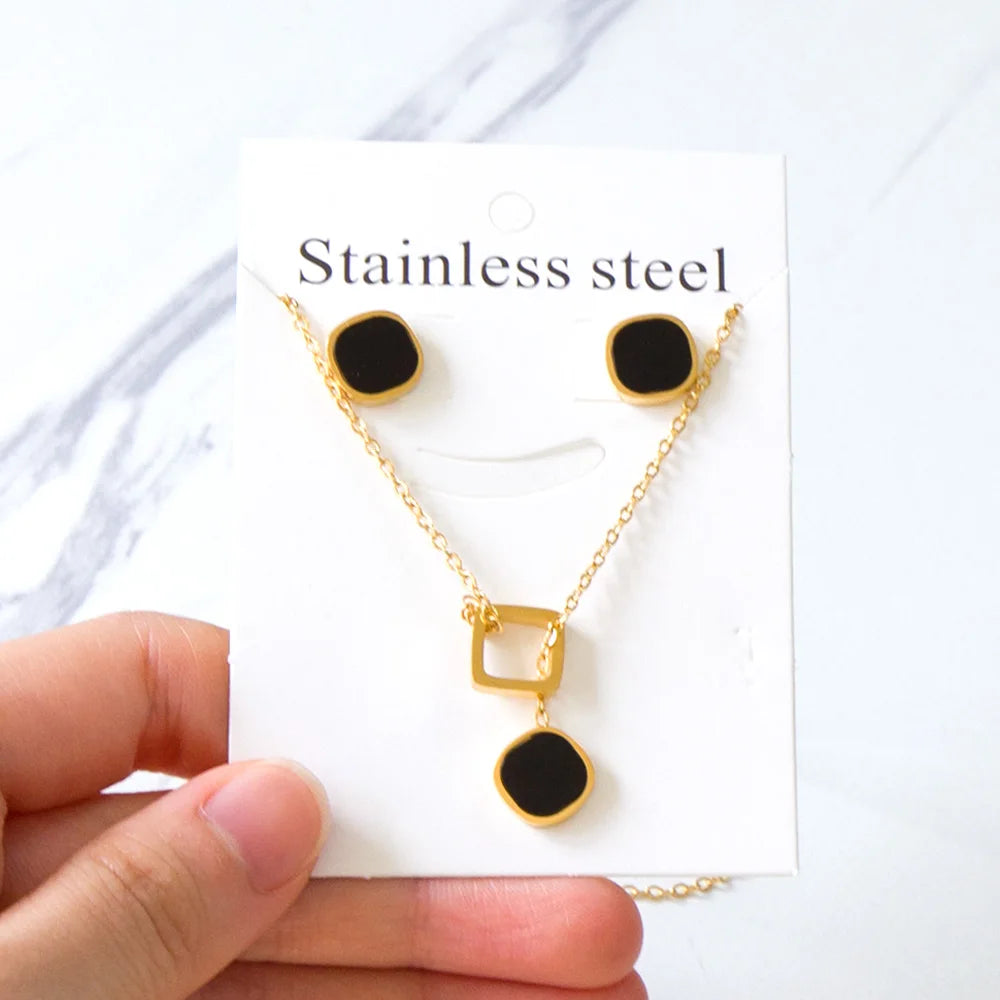 LUXUKISSKIDS Trendy Jewellery Sets Stainless Steel