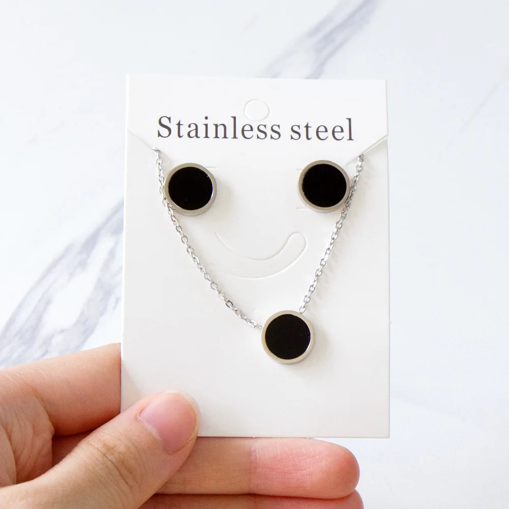 LUXUKISSKIDS Trendy Jewellery Sets Stainless Steel