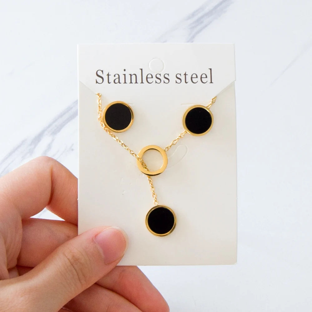 LUXUKISSKIDS Trendy Jewellery Sets Stainless Steel