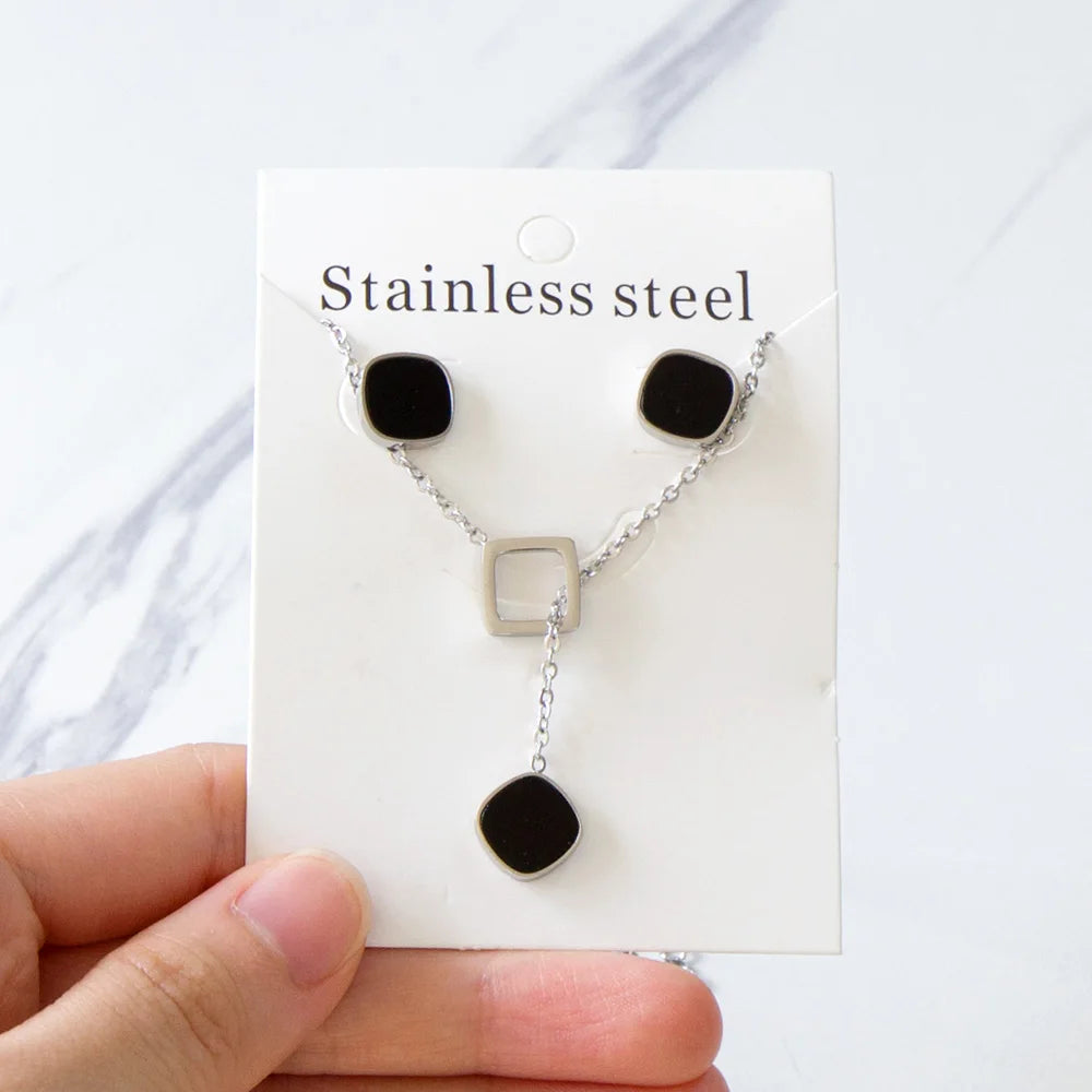 LUXUKISSKIDS Trendy Jewellery Sets Stainless Steel