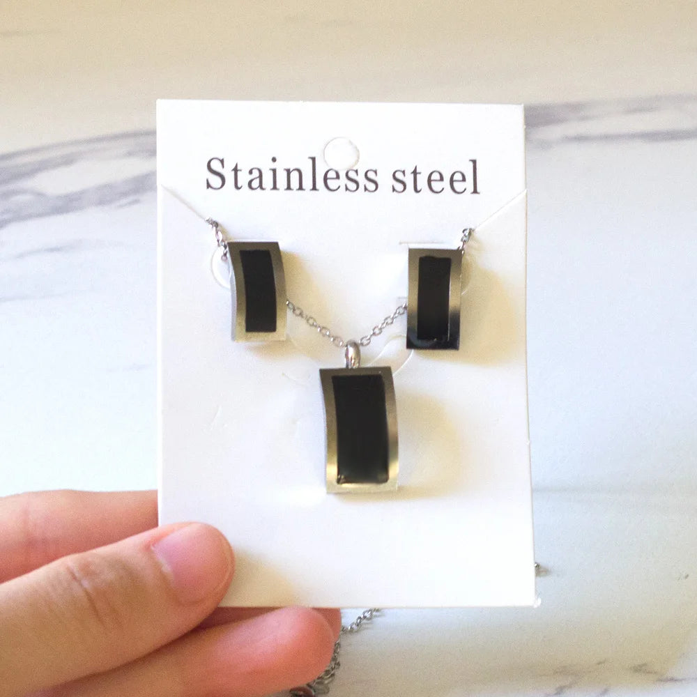 LUXUKISSKIDS Trendy Jewellery Sets Stainless Steel