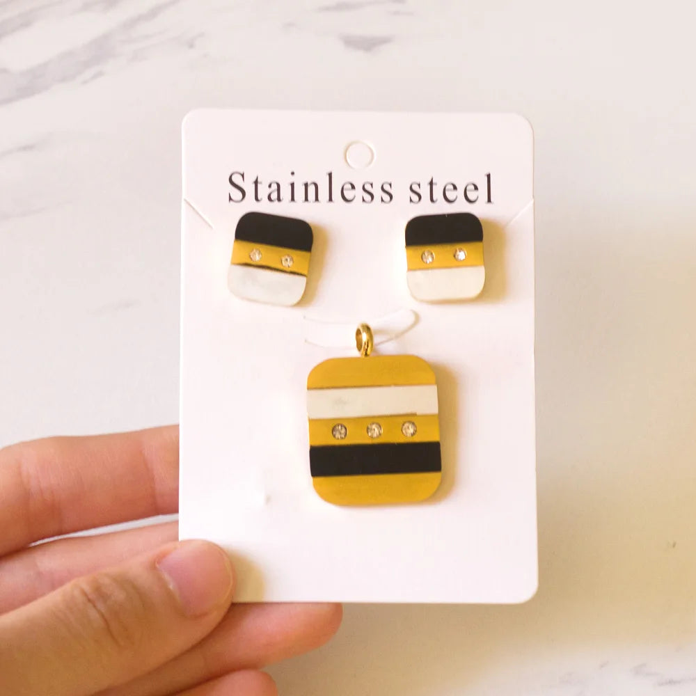 LUXUKISSKIDS Trendy Jewellery Sets Stainless Steel