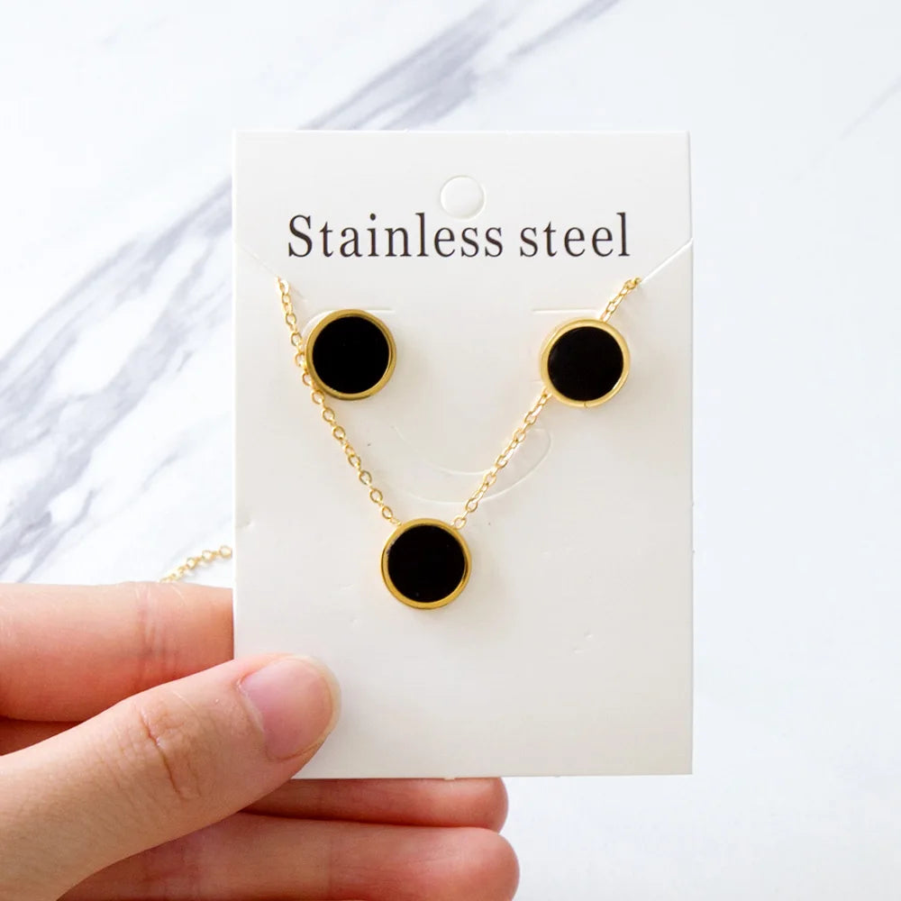LUXUKISSKIDS Trendy Jewellery Sets Stainless Steel
