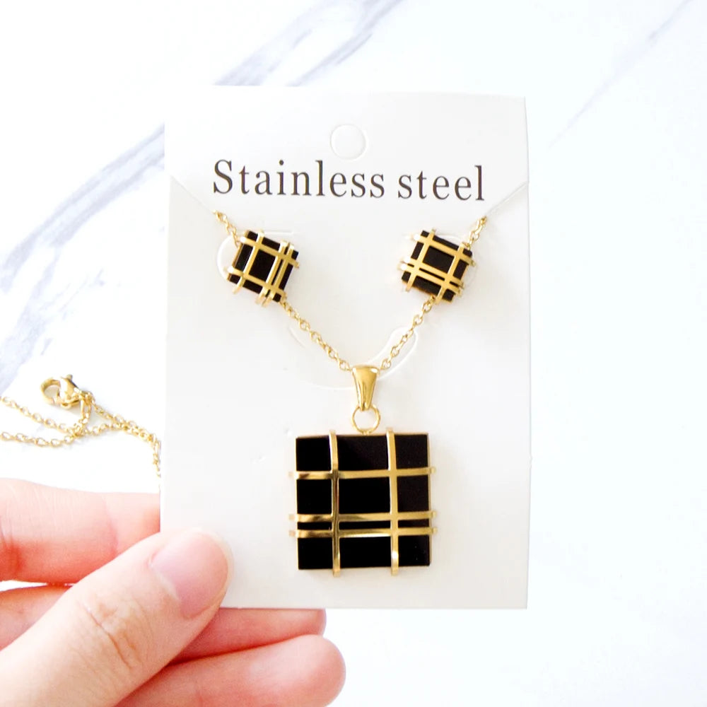LUXUKISSKIDS Trendy Jewellery Sets Stainless Steel