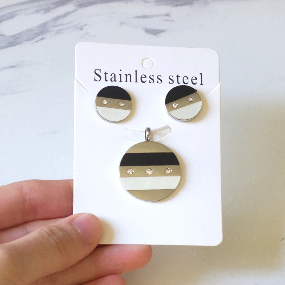 LUXUKISSKIDS Trendy Jewellery Sets Stainless Steel