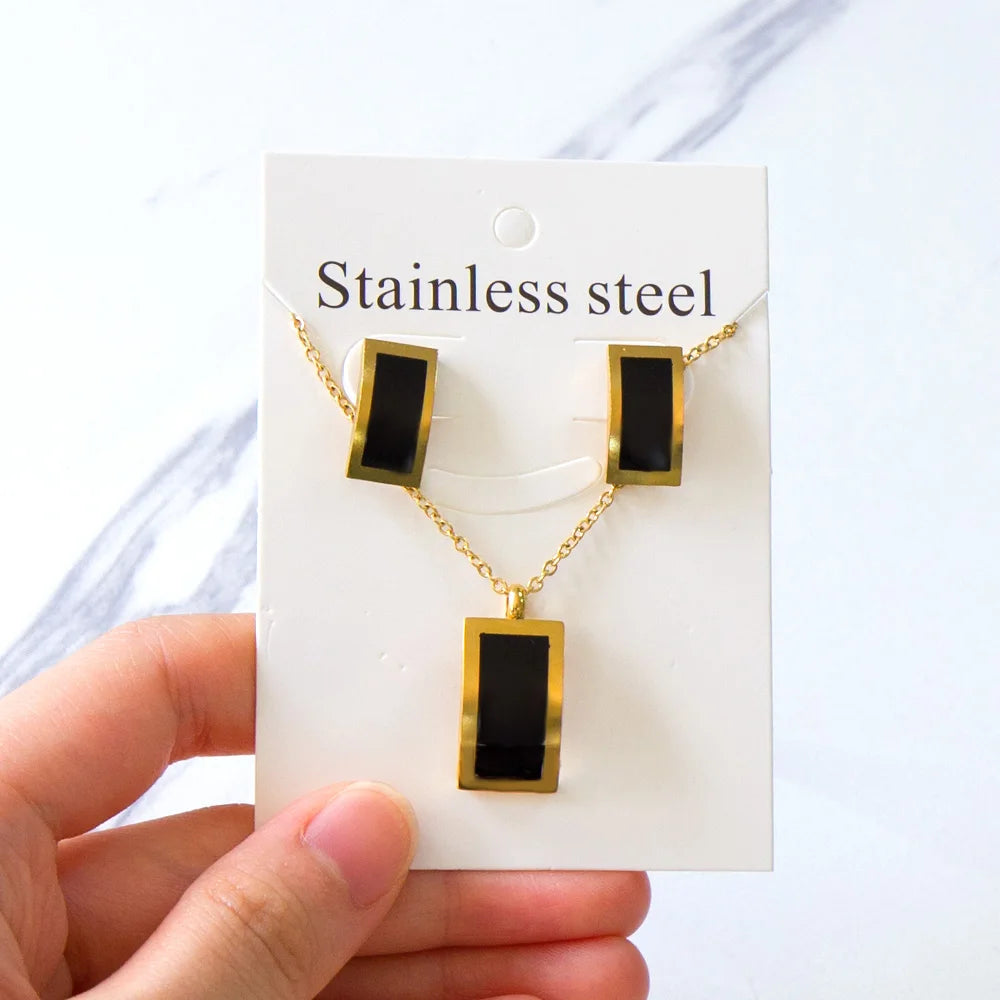 LUXUKISSKIDS Trendy Jewellery Sets Stainless Steel