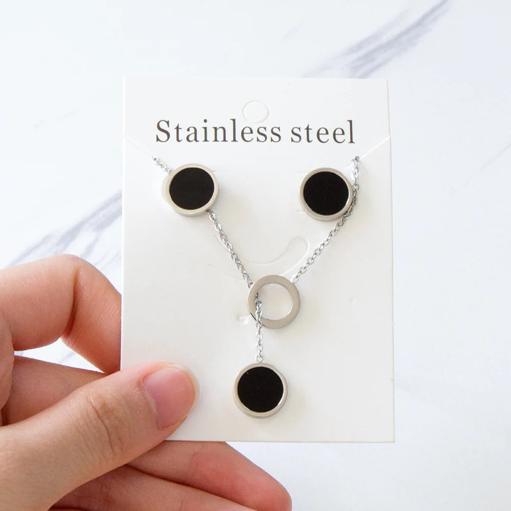 LUXUKISSKIDS Trendy Jewellery Sets Stainless Steel