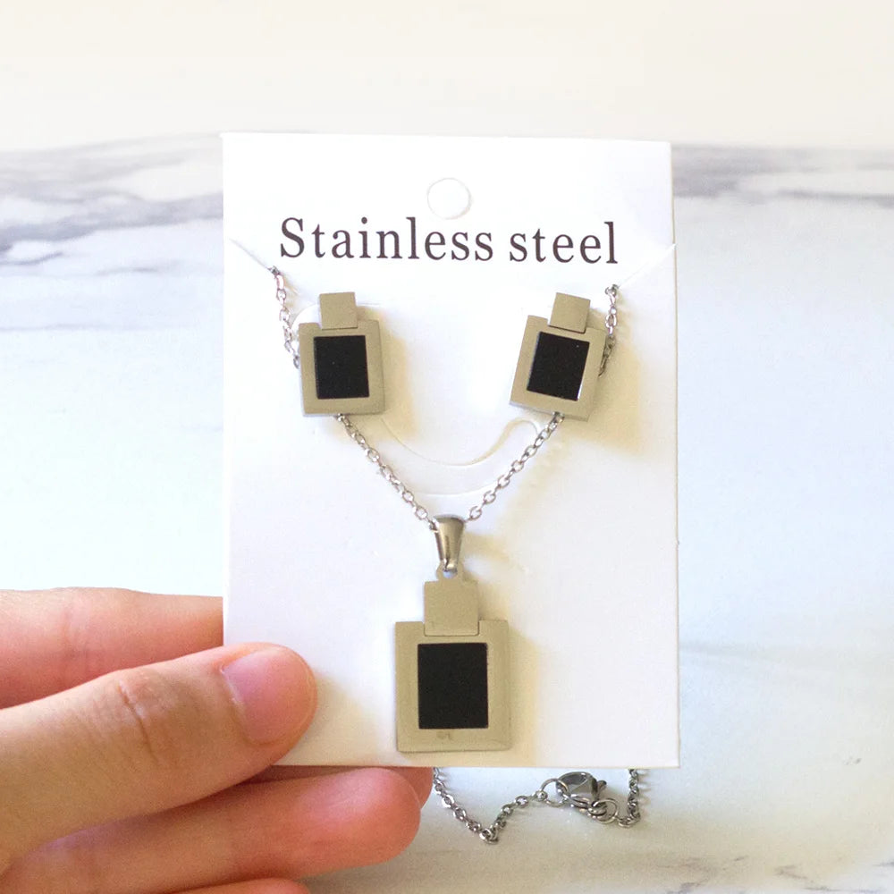 LUXUKISSKIDS Trendy Jewellery Sets Stainless Steel