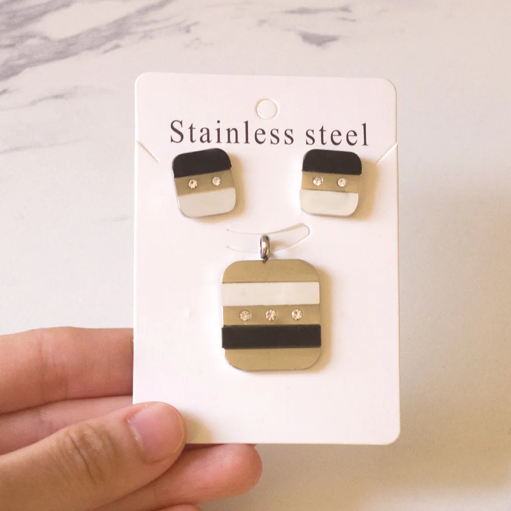 LUXUKISSKIDS Trendy Jewellery Sets Stainless Steel
