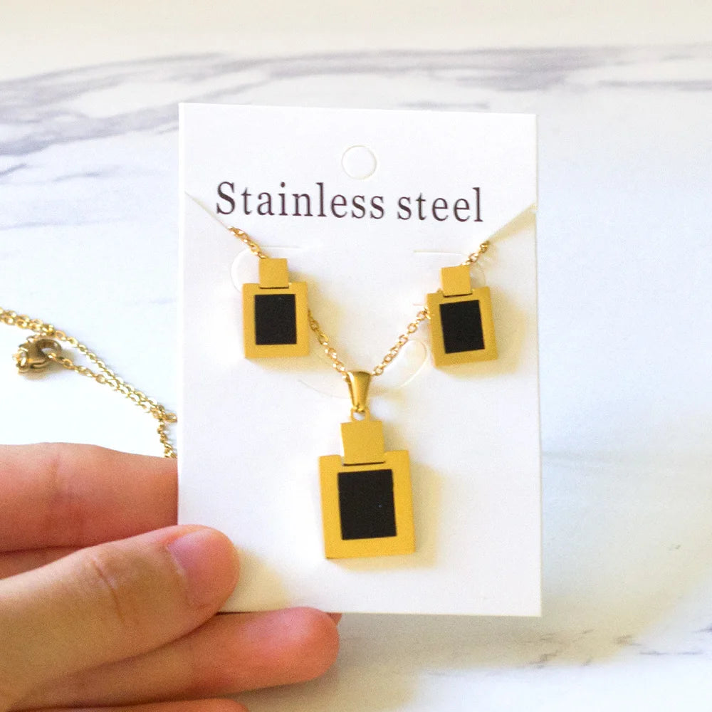 LUXUKISSKIDS Trendy Jewellery Sets Stainless Steel