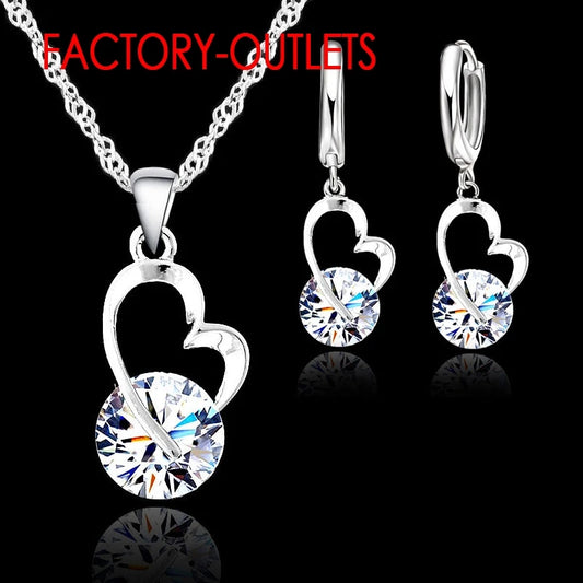Sterling Silver Fashion Jewelry Romantic Heart Shape