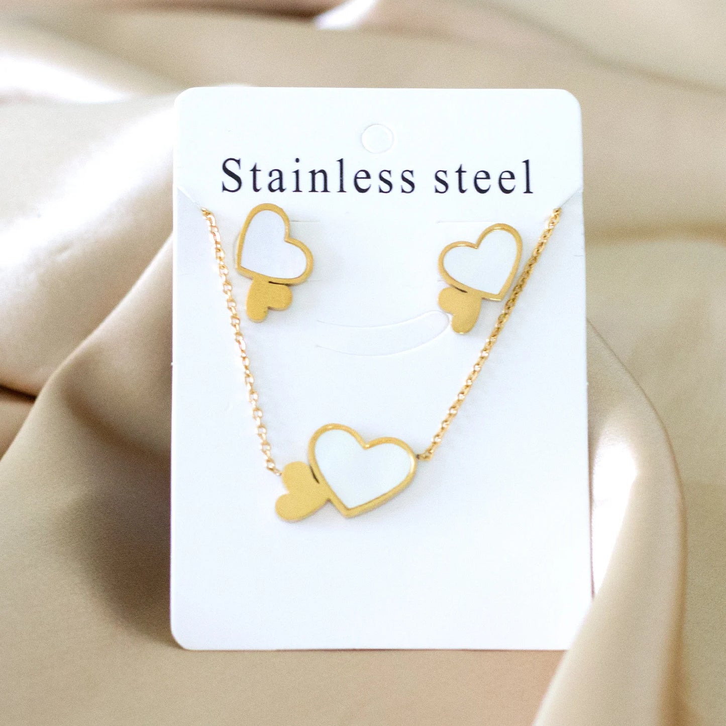 LUXUKISSKIDS Trendy Jewellery Sets Stainless Steel
