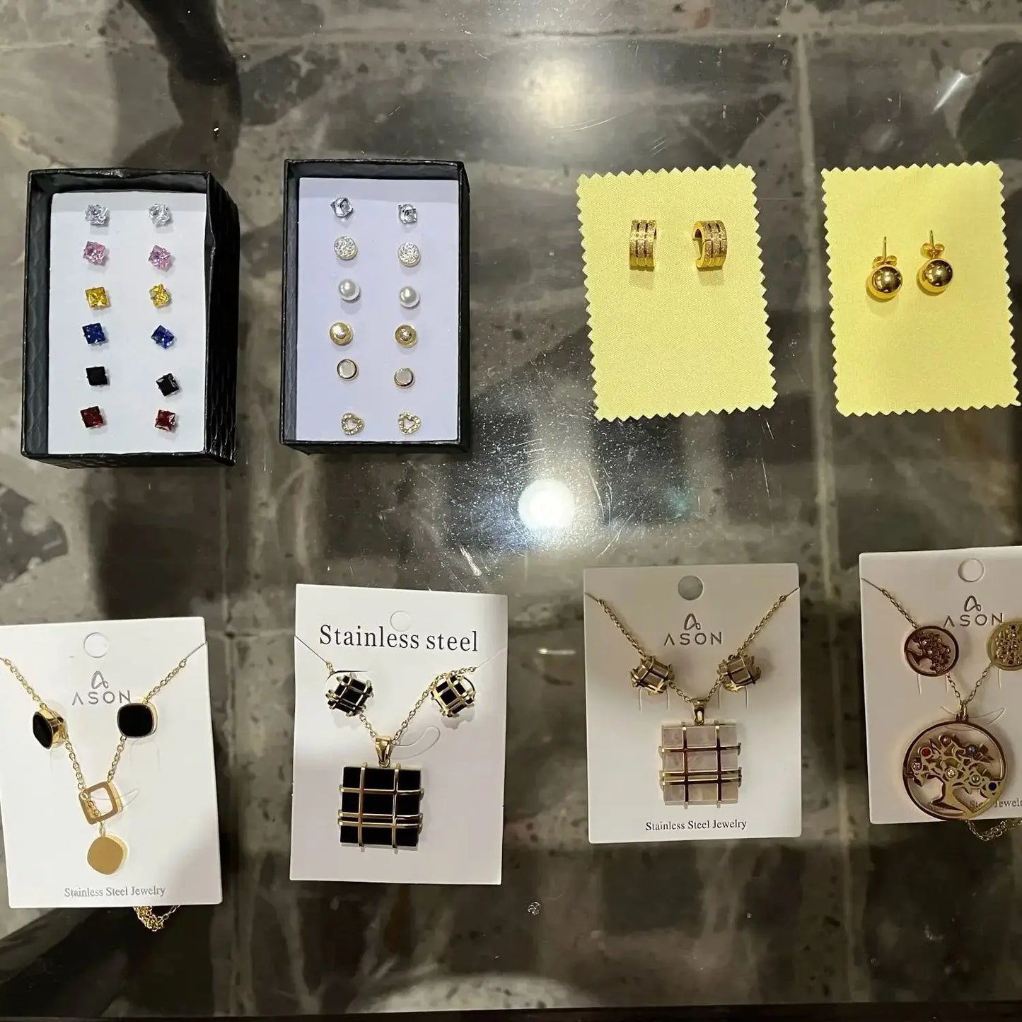 LUXUKISSKIDS Trendy Jewellery Sets Stainless Steel