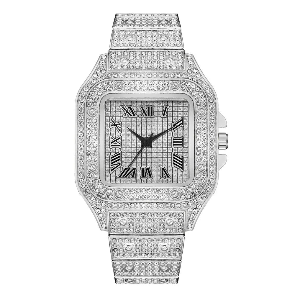 Classic Luxury Business Men's Steel Strap  Wristwatch