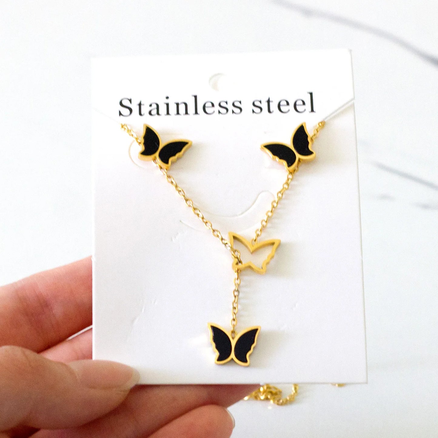 LUXUKISSKIDS Trendy Jewellery Sets Stainless Steel