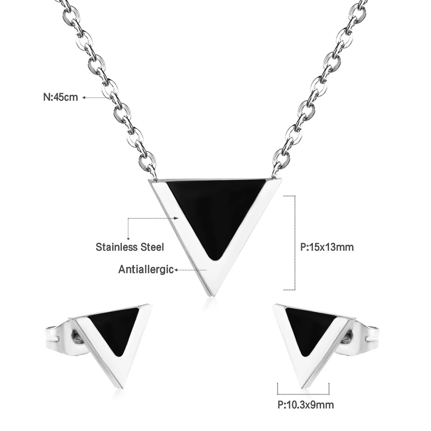 LUXUKISSKIDS Trendy Jewellery Sets Stainless Steel