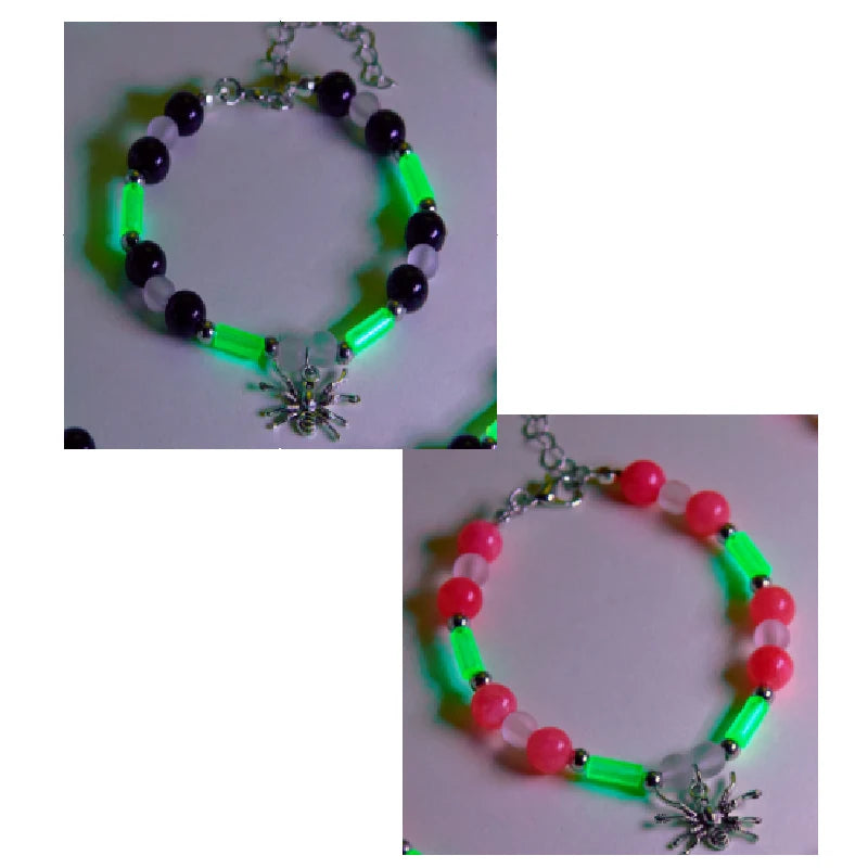 2 PCS/Set Butterfly Couples Pendant Luminous Bracelet