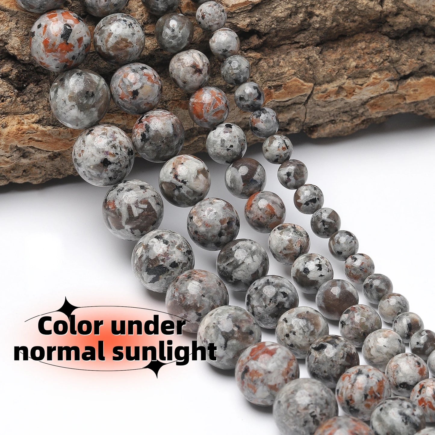 Natural Flame Stone Beads New Yooperlite Sodalite