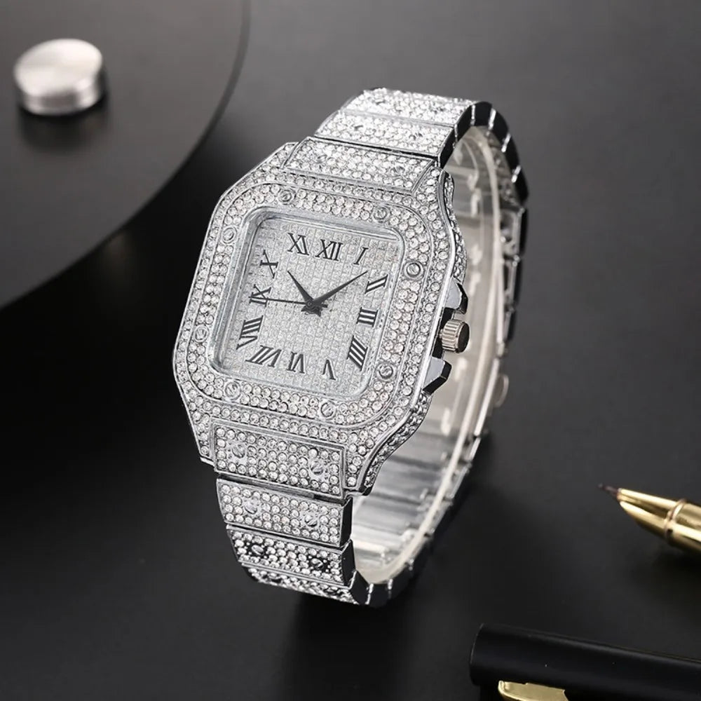Classic Luxury Business Men's Steel Strap  Wristwatch