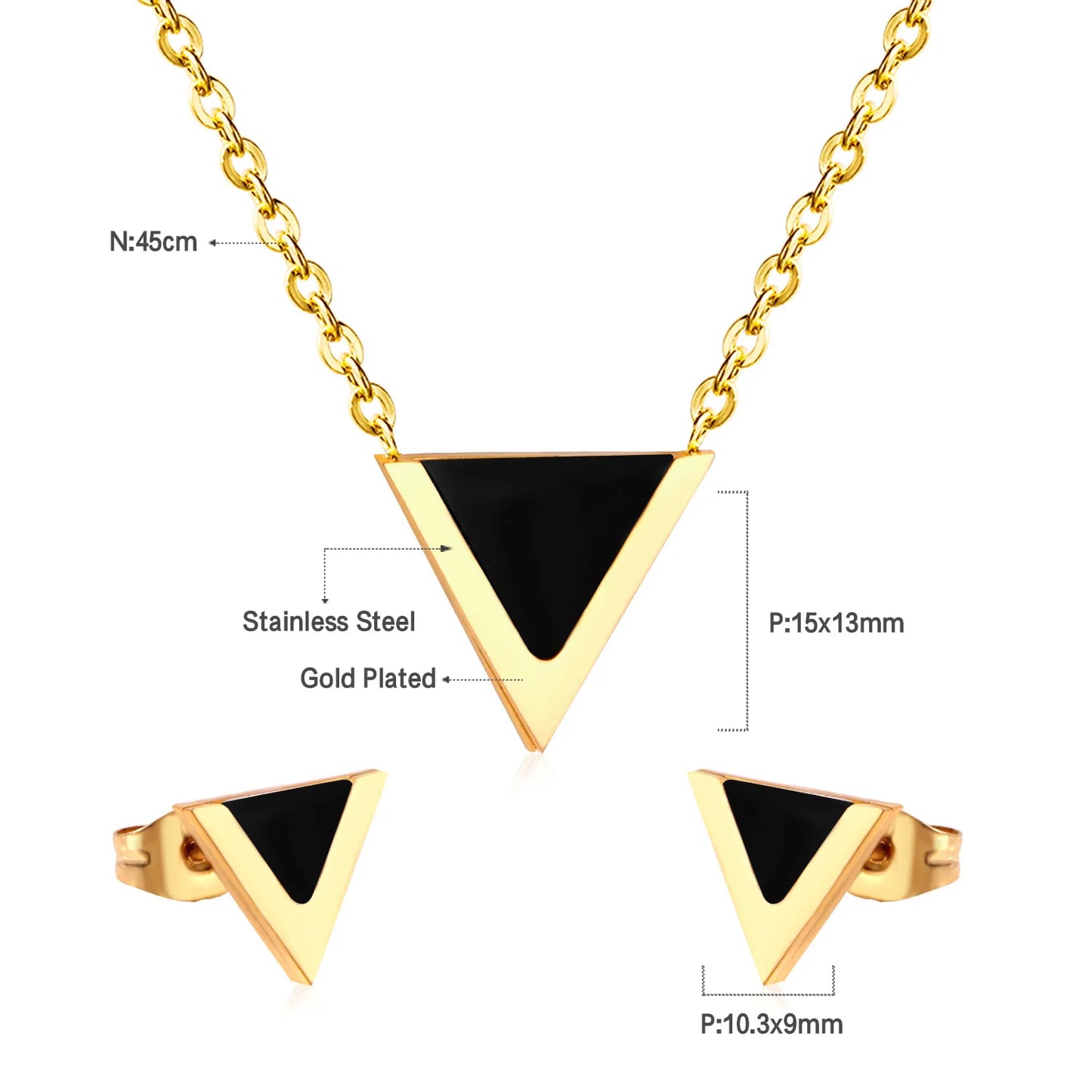 LUXUKISSKIDS Trendy Jewellery Sets Stainless Steel