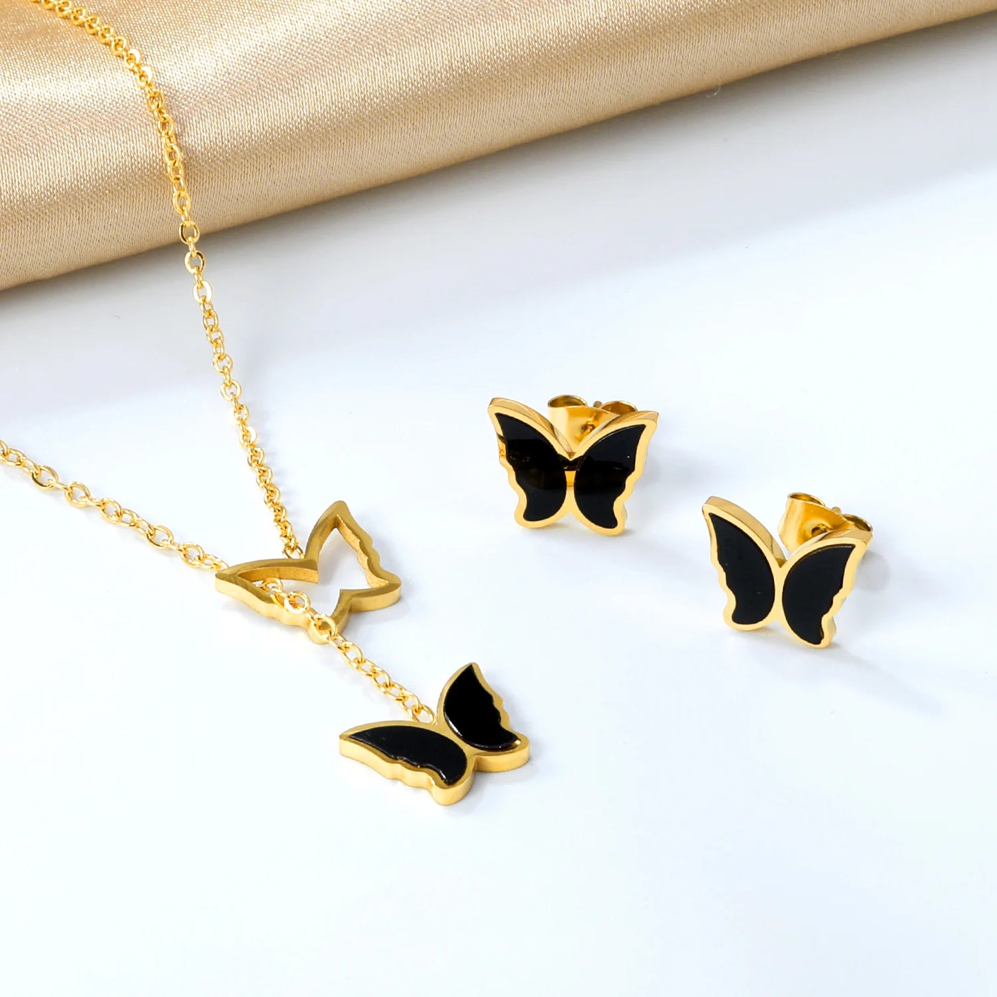 LUXUKISSKIDS Trendy Jewellery Sets Stainless Steel