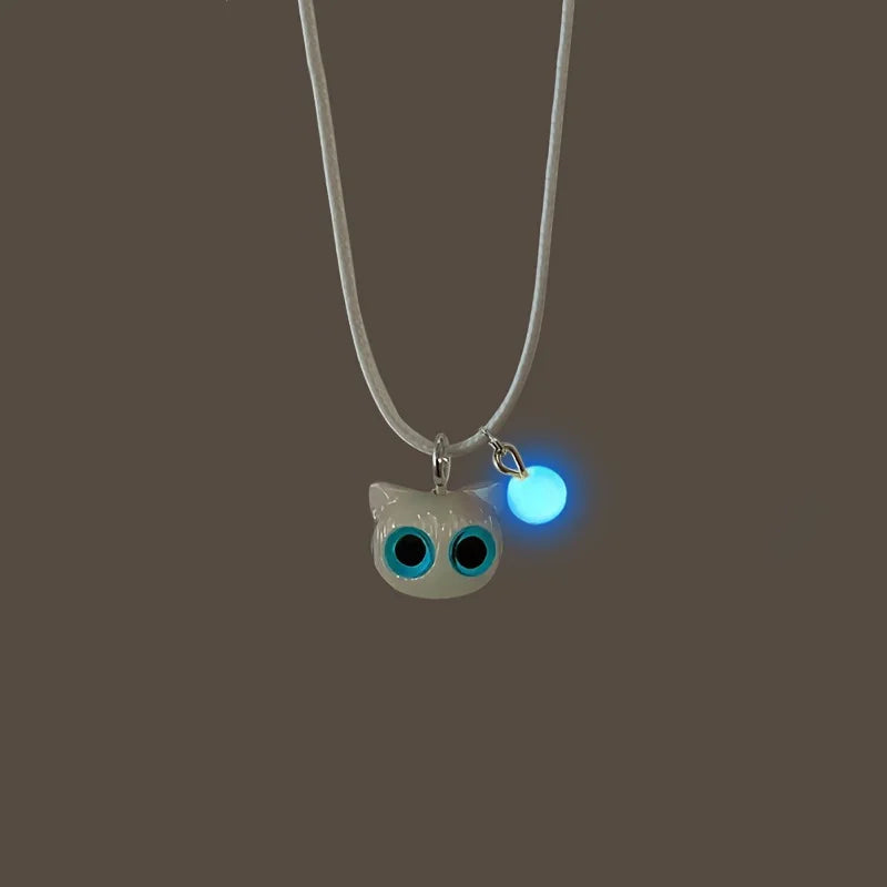 Cat Luminous Necklace Glow In The Dark Pendant