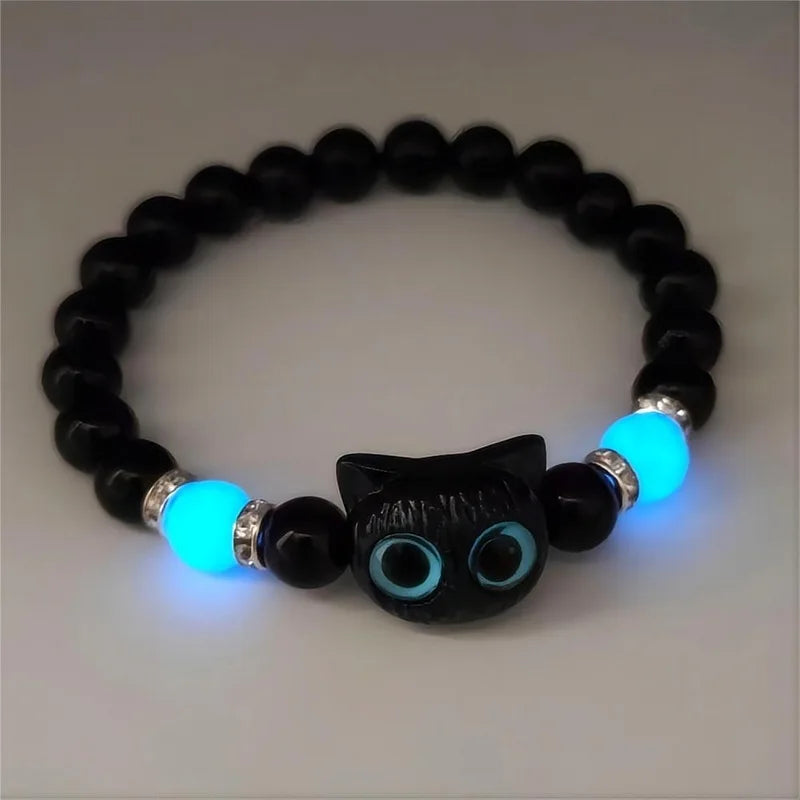 Cat Luminous Necklace Glow In The Dark Pendant