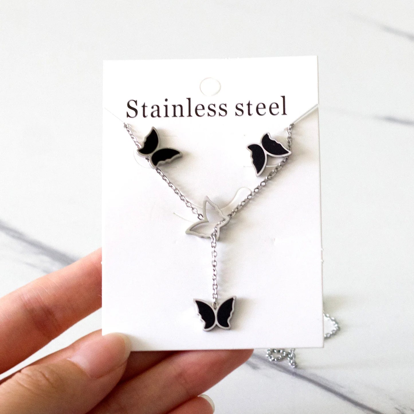 LUXUKISSKIDS Trendy Jewellery Sets Stainless Steel