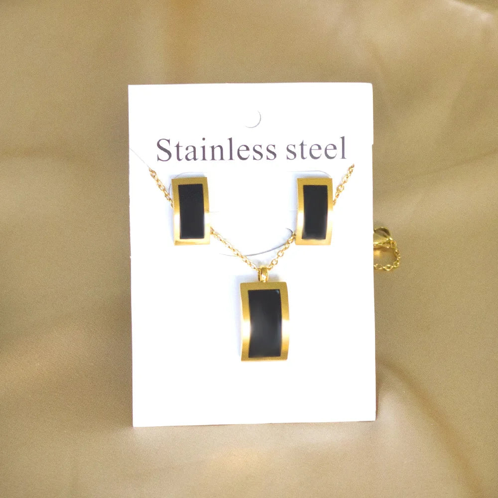 LUXUKISSKIDS Trendy Jewellery Sets Stainless Steel