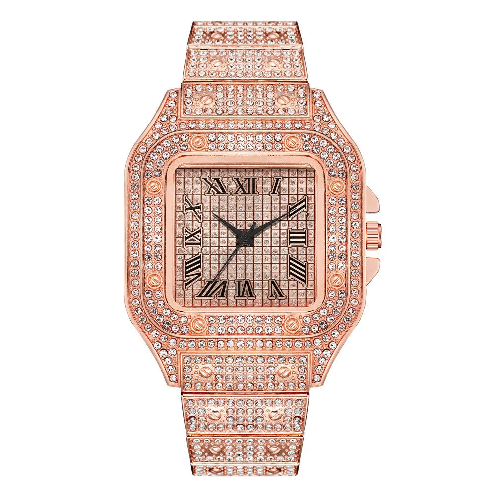 Classic Luxury Business Men's Steel Strap  Wristwatch