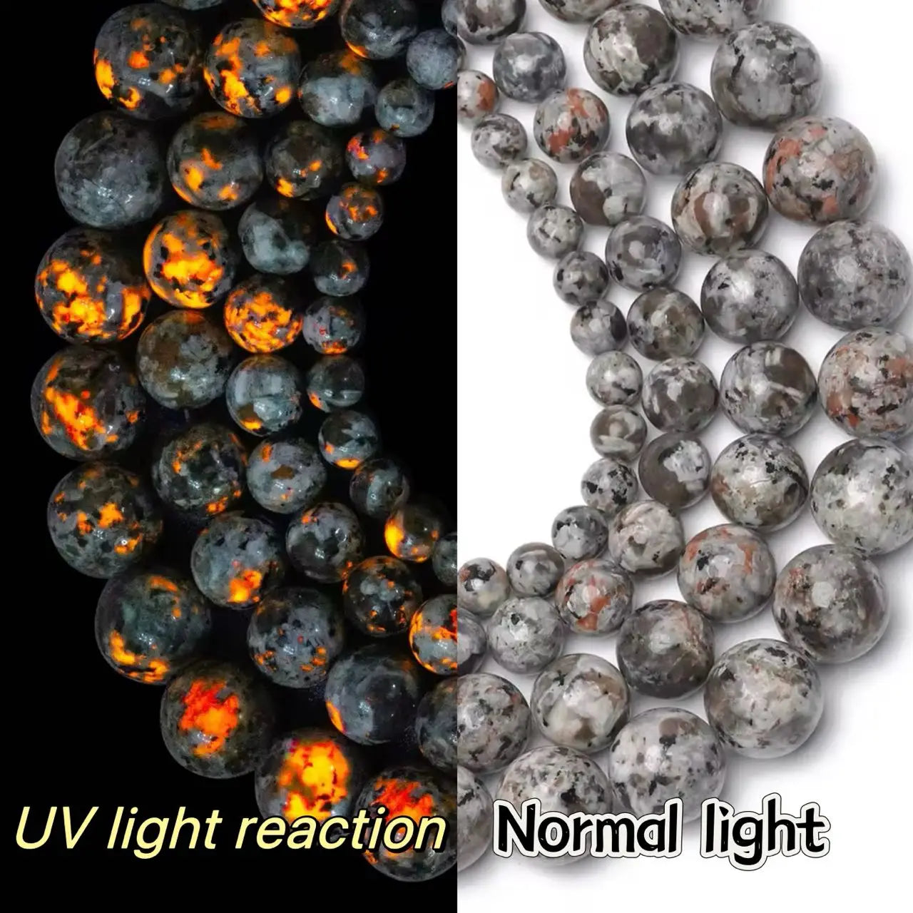 Natural Flame Stone Beads New Yooperlite Sodalite