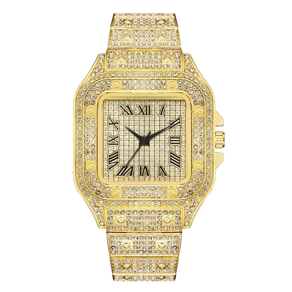 Classic Luxury Business Men's Steel Strap  Wristwatch