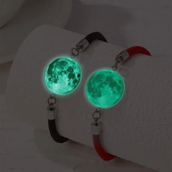 2 PCS/Set Butterfly Couples Pendant Luminous Bracelet
