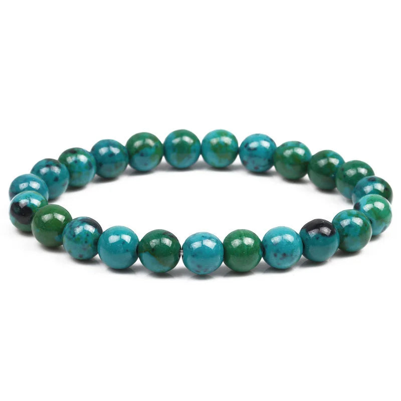 Natural Stone Beads Bracelet Round Diabetes Relief Bracelet Healing Lose Weight Jewelry