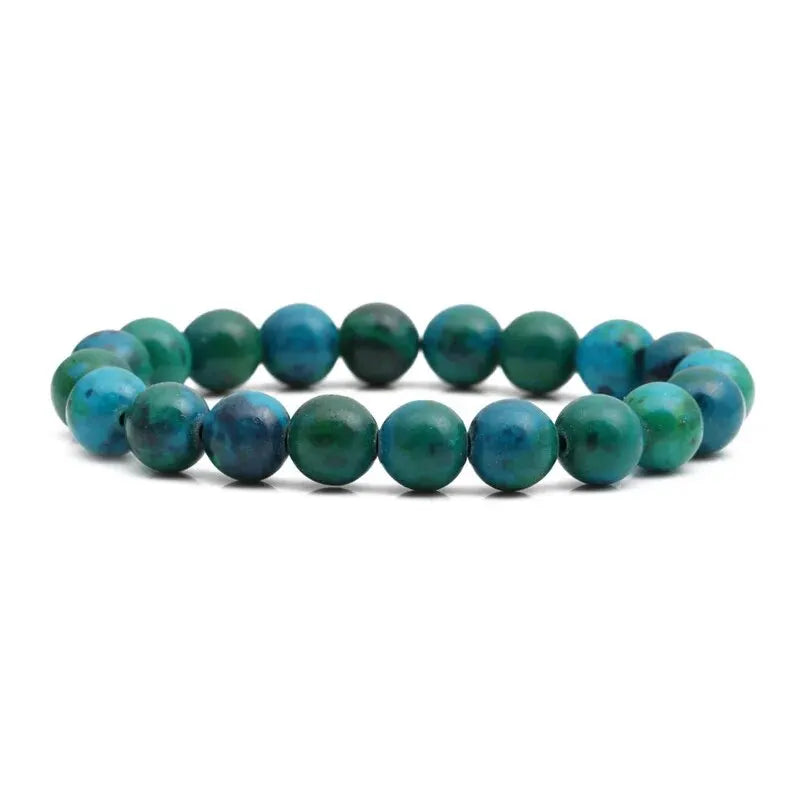 Natural Stone Beads Bracelet Round Diabetes Relief Bracelet Healing Lose Weight Jewelry