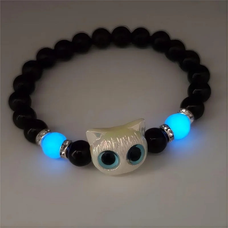 Cat Luminous Necklace Glow In The Dark Pendant